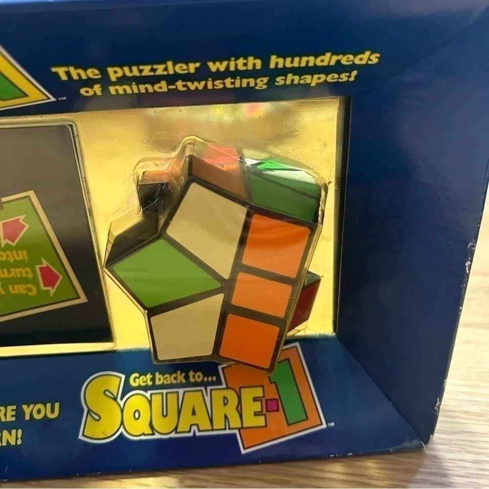 Vintage Get Back to Square 1 Puzzler Rubik’s Cube 1991 NEW